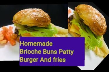 how to make burger and fries  at home .#easyfries #gourmet