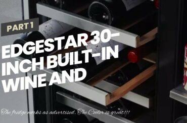 EdgeStar 30-Inch Built-In Wine and Beverage Cooler with French Doors