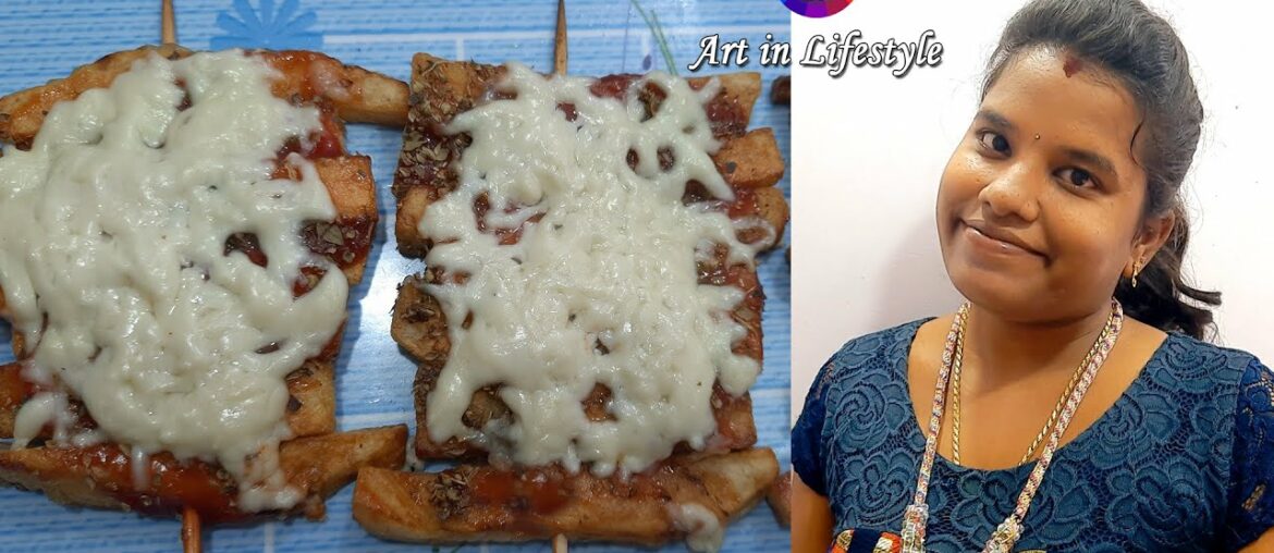 #Pizza French Fries Recipe #Yummy simple #Evening Snack #Without Oven  #Tamil #Art in Lifestyle