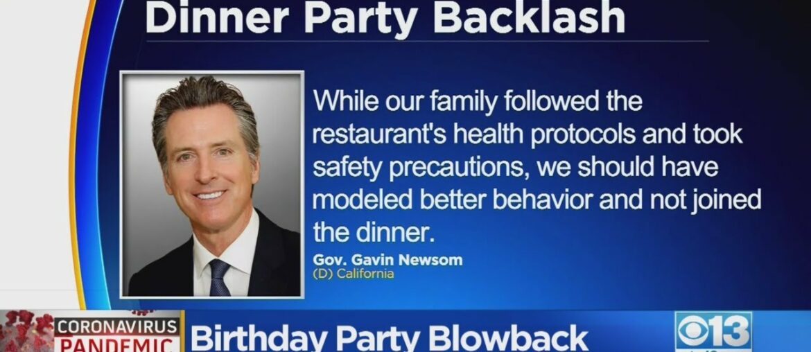 Gov. Newsom Criticized For Attending Birthday Dinner Party
