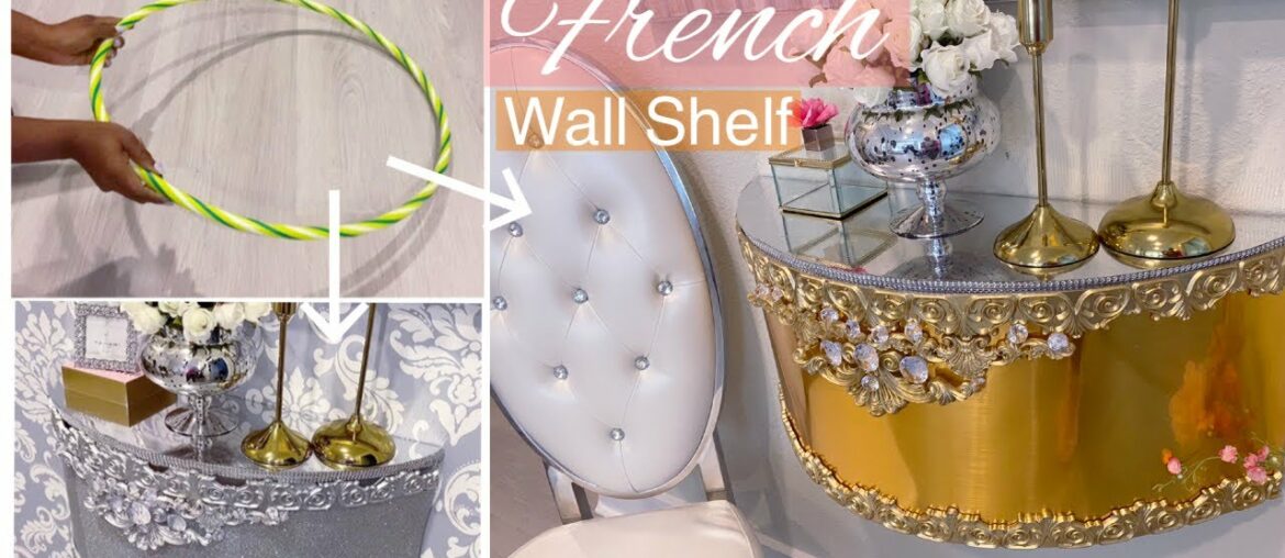 HOW TO TURN HOOPS INTO FRENCH SHELVES! GOLD AND SILVER SHELVES WITH HOOPS! HOW TO TURN HOOPS INTO FRENCH SHELVES! GOLD AND SILVER SHELVES WITH HOOPS!