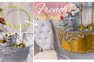 HOW TO TURN HOOPS INTO FRENCH SHELVES! GOLD AND SILVER SHELVES WITH HOOPS!