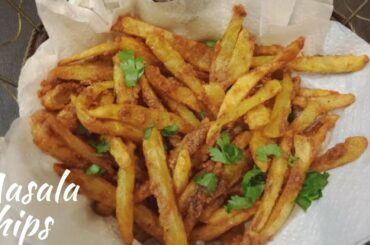 Masala French Fries Recipe | Crispy Fried Potato Chips | Potatoes | Crispy
