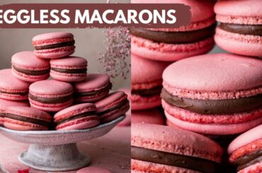 HOW TO MAKE EGGLESS MACARONS | EASY EGGLESS MACARONS RECIPE  NO EGG MACARONS | BAKE WITH SHIVESH