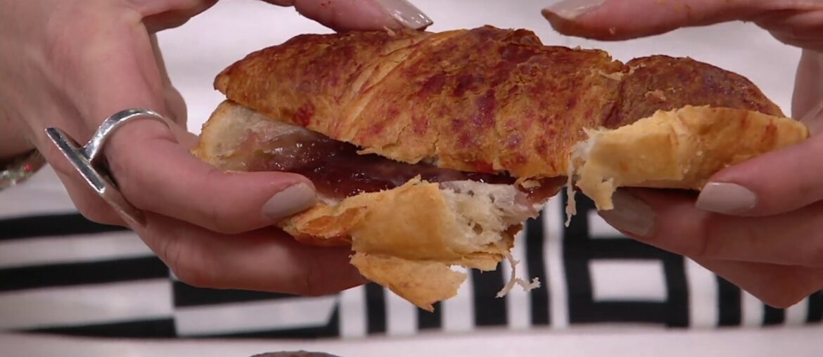 Authentic Gourmet (18) Imported French Straw. Croissants on QVC