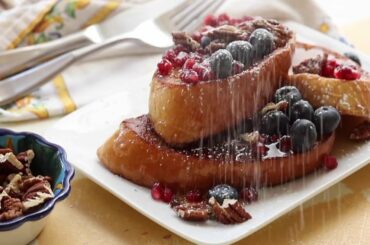 HOW TO video for making "Gourmet French Toast"