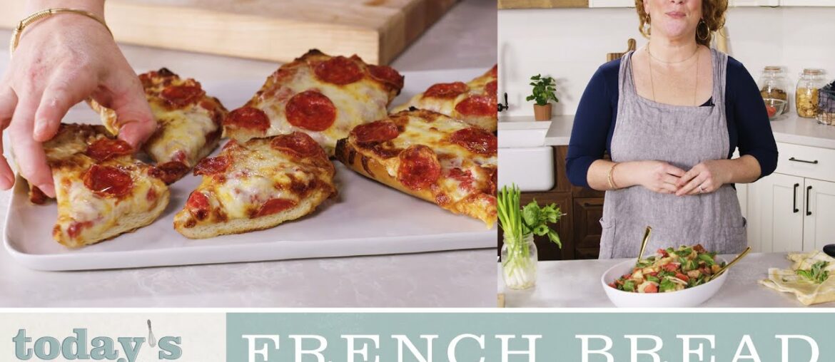 Turn Bread Into Dinner with French Bread Pizza and Panzanella | Today's Special Turn Bread Into Dinner with French Bread Pizza and Panzanella | Today's Special