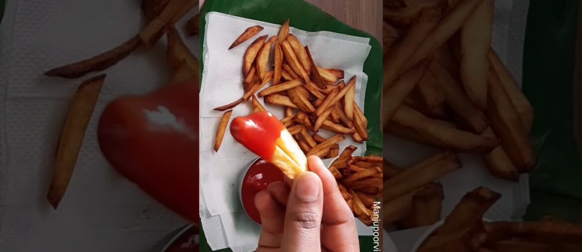 French fries recipe, potato fry ,easy recipe #manjupoorviskitchen #shorts