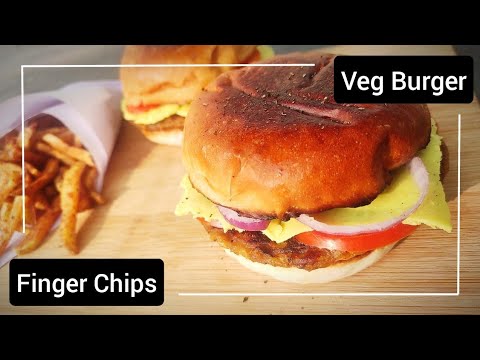 Veg burger with finger chips| easy mini burger recipe | French fry recipe |finger chips | Tasty Eats Veg burger with finger chips| easy mini burger recipe | French fry recipe |finger chips | Tasty Eats