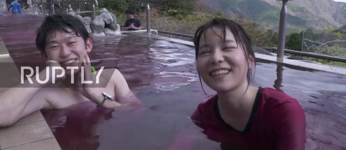 Wine lovers bathe in Beaujolais at this unique Japanese red wine spa