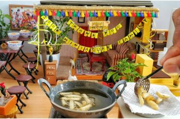 Miniature Potato - Crispy French Fries | Potato fries | Miniature Cooking #minikitchen