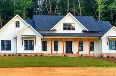 Luxury 51814HZ Expanded 3-Bed Modern Farmhouse with Optional Bonus Room