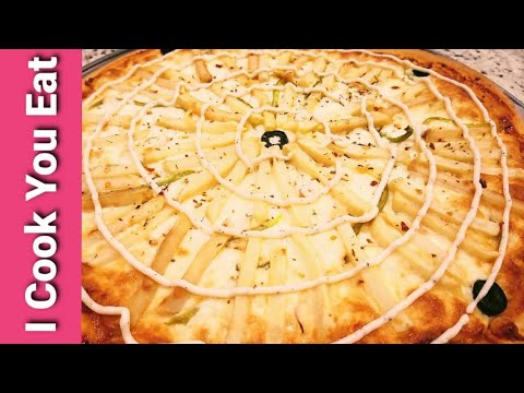 French Fries Pizza / Easy Eggless Pizza Recipe By I Cook You Eat French Fries Pizza / Easy Eggless Pizza Recipe By I Cook You Eat