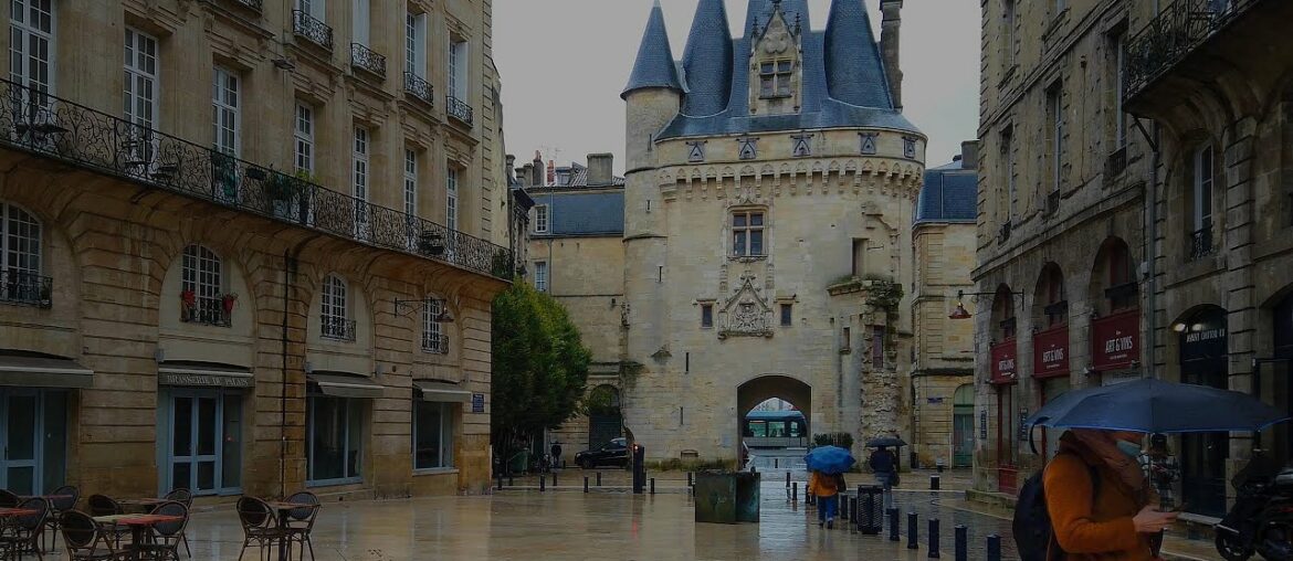 Walk in the rainy fall day in Bordeaux 4k France / Rain Walk Oct 2020 Walk in the rainy fall day in Bordeaux 4k France / Rain Walk Oct 2020