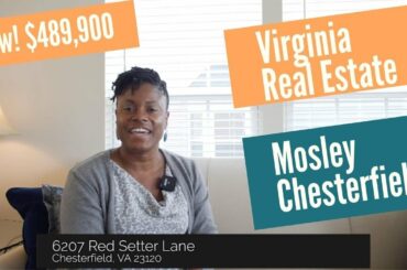 Chesterfield Virginia Home For Sale $489,900 4 bedroom 2.5 bath