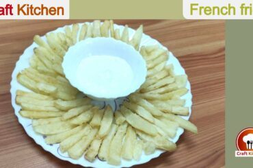 Crispy French Fries with Garlic sauce | Homemade | Step by step recipe