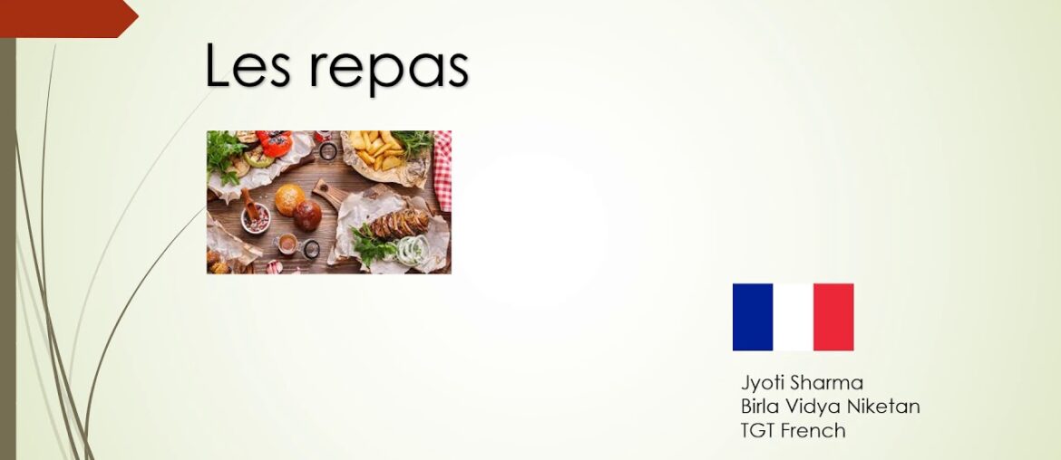 ClassVII French Les repas