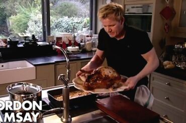 CHRISTMAS RECIPE: Roasted Turkey With Lemon Parsley & Garlic | Gordon Ramsay