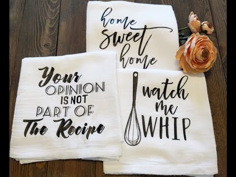Gourmet Flour Sack Tea Towels – FREE CUT FILES Gourmet Flour Sack Tea Towels - FREE CUT FILES