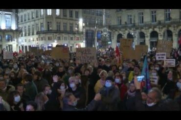France: Protesters in Bordeaux oppose controversial new security law