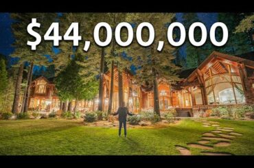 Touring a $44,000,000 Lake Tahoe WATERFRONT Mansion