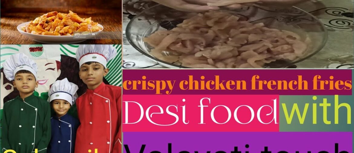 |Crispy chicken french fries|kid's lunch recipe|