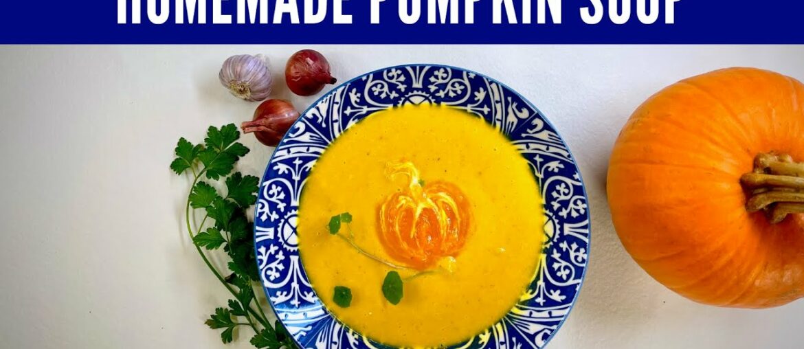 Pumpkin Soup: Easy recipe & full of flavor! & Vegan Butternut Squash Soup option