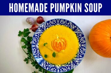Pumpkin Soup: Easy recipe & full of flavor! & Vegan Butternut Squash Soup option