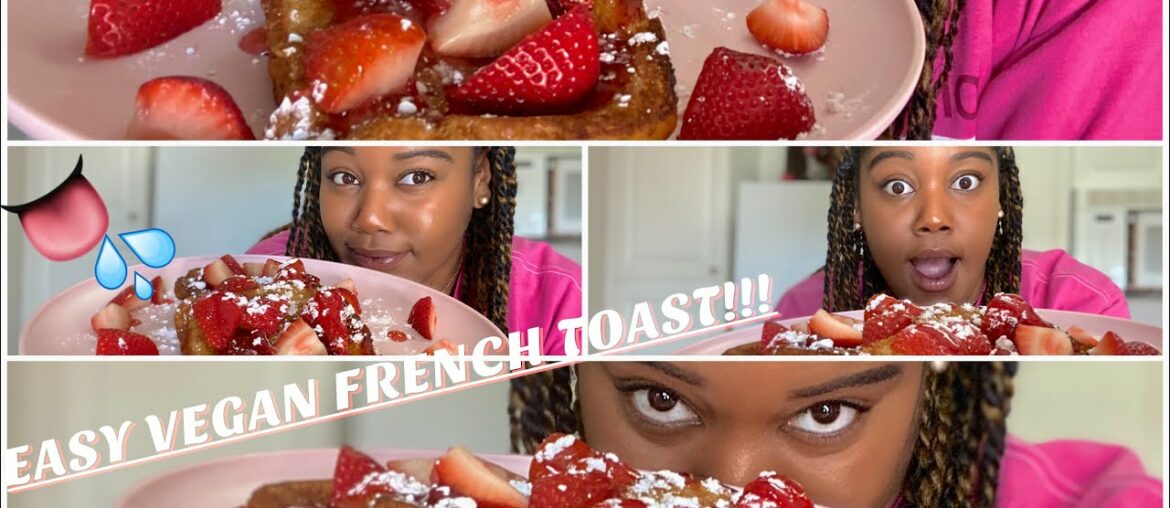 COOK WITH ME| HOW TO MAKE VEGAN FRENCH TOAST| EASY RECIPE AT HOME