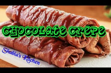 Chocolate Crepes Recipe||French Choco Crepes||French Pancakes With Cocoa||French Crepes||Pancake||
