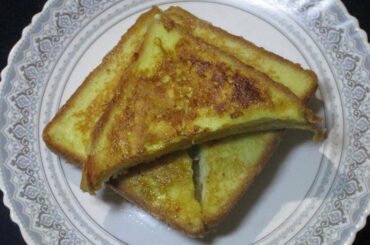 Bread Coconut French Toast Sandwich / Dinner Recipes / Bread Egg recipes / French Toast Recipes #624