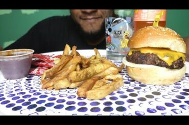 ASMR GOURMET BURGER MUKBANG | NO TALKING | BLU ASMR