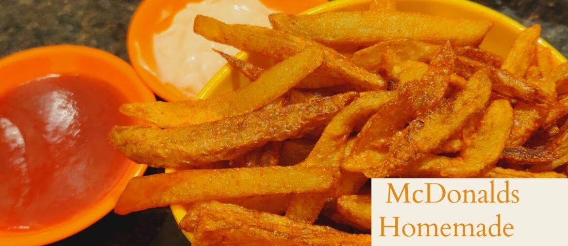 How to Make Crispy French Fries Recipe | How to Make McDonald's French Fries at Home |#FrenchFries