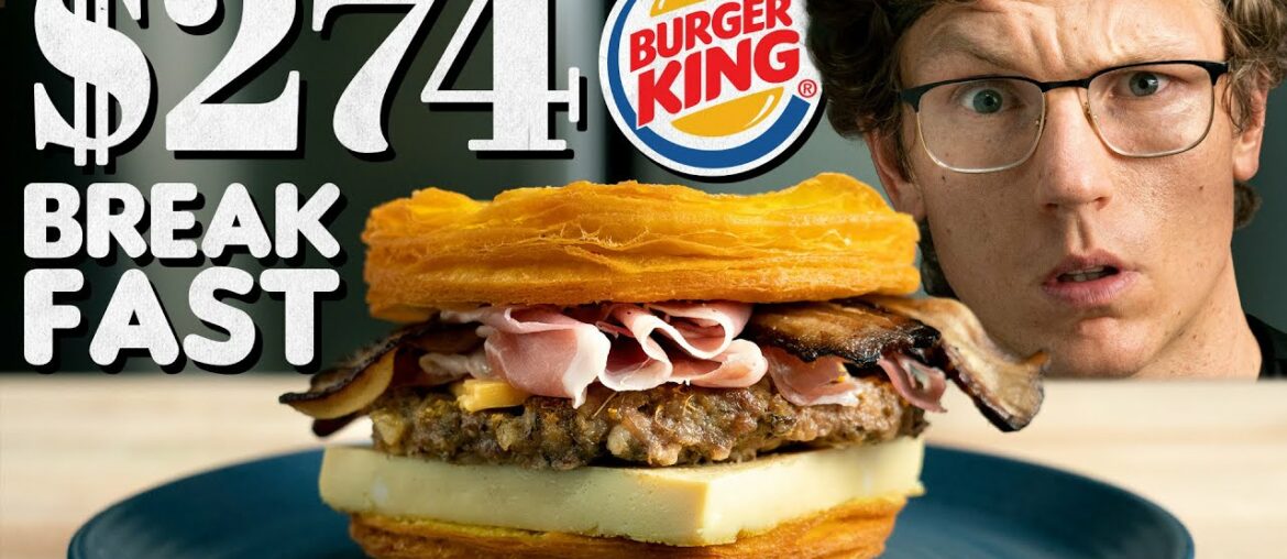 $274 Burger King Breakfast Sandwich Taste Test | Fancy Fast Food