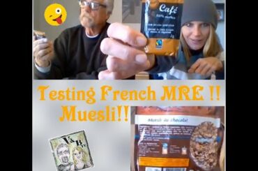 Testing FRENCH Military MRE (Meal Ready to Eat) - Muesli