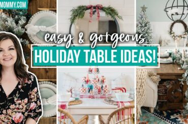 CHRISTMAS DECORATING IDEAS for a gorgeous Holiday table