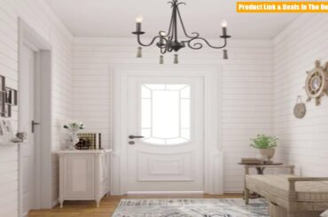 LALUZ Farmhouse Chandeliers for Dining Rooms, 3 Lights Bronze French Country Chandelier, Kitchen Is