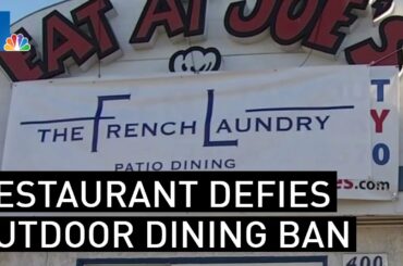 Redondo Beach Restaurant Defies LA County Outdoor Dining Ban | NBCLA
