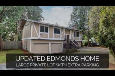 7820 201st St SW Edmonds 98026 Video Tour | Updated Edmonds Split Level on Large Private Lot