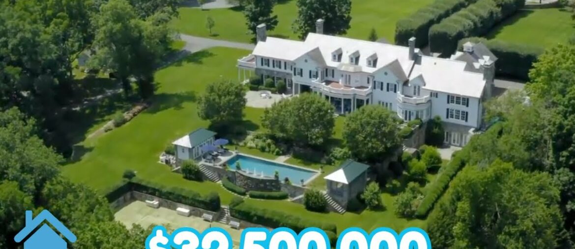 Inside a $32,500,000 Traditional Mega Mansion in Greenwich, Connecticut