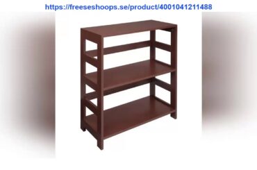 First Impression Storage Rack Wood Shelf 3 Tier Bookcase Shelf Storage Organizer Brown Color