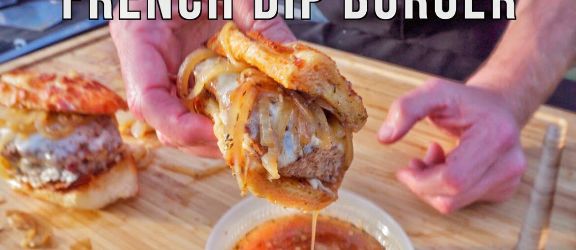 French Dip Burger Recipe | Whiskey Onions | Blackstone Griddle French Dip Burger Recipe | Whiskey Onions | Blackstone Griddle