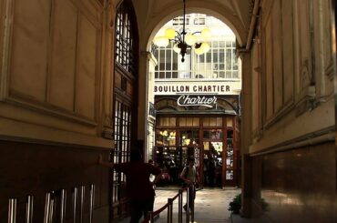 Chartier, a "bouillon" restaurant & Le Relais de l'Entrecote, steak dishes in Paris, France, 2017