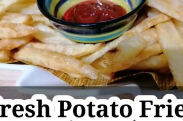 HOW TO MAKE MAKE FRESH POTATO FRENCH FRIES || SUPER CRISPY || PERFECT RECIPE BY #Expatmixvlog