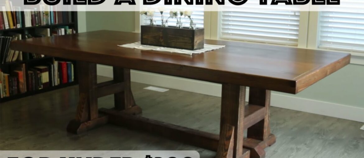 DIY Dining Table: Pottery Barn Inspired Farmhouse Table DIY Dining Table: Pottery Barn Inspired Farmhouse Table