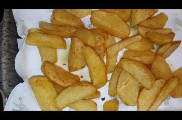 How to make flavoured crispy French fries/potato chips soft inside