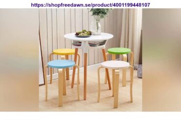 First Impression Modern And Simple Double-Decker Small Round Table