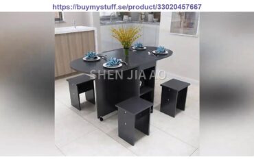 Review Folding Dining Table Home Modern Minimalist 4 People Small Apartment Eating Table Multi-Func