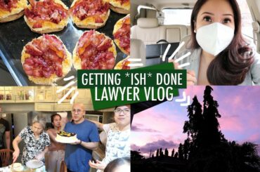 GETTING ISH DONE (Aesthetic Lawyer Vlog): Work, Mall, Family, Grocery, Cooking, Dining Out