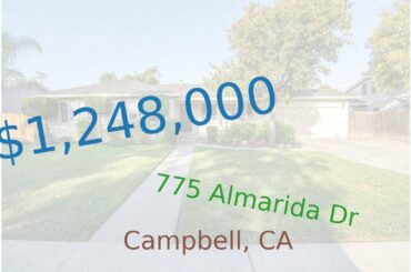 $1,248,000 Campbell home for sale on 2020-12-01 (775 Almarida Dr, CA, 95008)